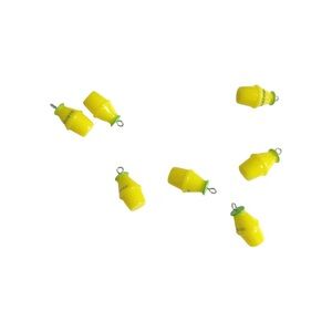 Korea Korean Yellow Banana Milk Silver Plated Charms Cute DIY Jewelry Earrings